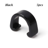 5Pcs MTB Bike Brake Cable/Derailleur Line Case Aluminum Alloy C-Shape Buckle Clasps Bicycle C Clips Outdoor Cycling Parts