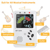 3 in 1 Digital Guitar Tuner Pickup Clip Metronome Tone Generator Guitar Tuner Clip On LED Display Tuning Metronome Tuner Tone