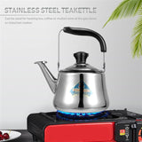 1pc Whistling Teakettle Induction Cooker Kettle Stainless Steel Boiling Water Kettle With Filter Screen 1.5L/1L