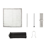 Outdoor Charcoal BBQ Grill Net With Folding Legs For Camping Beach Picnic Meat Food Barbecue Grate Desk Tabletop
