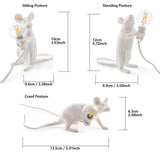 Seletti Morden Mouse Desk Lamps LED Bedside Table Lamp For Home Bedroom Decoration Art deco Rat Night Lights EU/AU/US/UK Plug