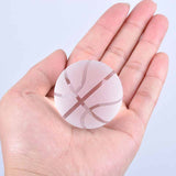 Creative Gift Ornaments 80mm Basketball Production Process Carving Material White Crystal Crystal Ball Crafts