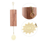 Chakra Chimes Natural Bamboo Wind Chimes Meditation Chord Windbell for Outdoor Garden Patio Decoration Zen Meditation Relaxation