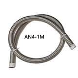 1Meter AN4/AN6/AN8/AN10 304 Stainless Steel  Double Braided Brake Gas Oil Fuel Line Hose Automobiles tube pipe Cooling System