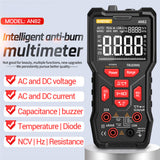 ANENG AN82 9999 Counts Auto Ranging Digital Multimeter AC/DC Ammeter Volt Ohm Tester Meter with Thermocouple LCD Backlight