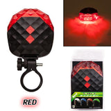 Gypsophila LED Laser Taillights Mountain Bike Bicycle Parallel Line Warning Lights Color Red Blue Green Bicycle Accessories