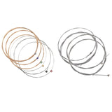 Orphee 1 Set QA140 medium Acoustic Guitar Strings &amp; 1 Set VX120 Bass Strings 040-100 Nickel Alloy Vigorous Tone Strings
