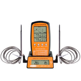 Digital BBQ Thermometer Wireless Kitchen Oven Food Cooking Grill Smoker Meat The R9UF