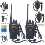2pcs/lot baofeng BF-888S Walkie talkie Two-way radio set BF 888s UHF 400-470MHz 16CH walkie-talkie Radio Transceiver