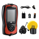 LUCKYS FF1108-1CT Portable Fish Finder 100M/300FT Depth Fish Alarm Wired Fish Detector echo sounder for fishing fish finder