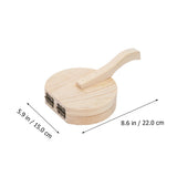 New Food Grade Wooden Tasteless Dumpling Wrapper Mini Dough Presser Dumpling Pressing Tool Household Kitchen Accessories