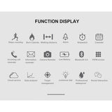 Mk22 Smart Watch Bluetooth-compatible Information Push Smartwatch With Luminous Dial Outdoor Sports Bracelet