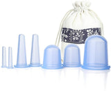 7pcs/Set Silicone Anti Cellulite Cup Vacuum therapy Body Pain Relief Massage Jars Anti Cellulite Manual Suction cup Cupping kits