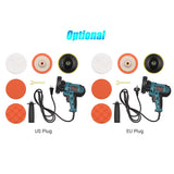 5-inch Electric Car Polisher 700W Auto Car Polisher Buffer with Detachable Sander Rotary Tool 600-3700RPM Speed Regulation