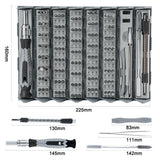 126PCS Screwdriver Set with 120pcs CRV Strong Magnetic Bits Screwdrivers Repairing Kit for Mobilephones Computers Home Appliance