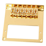 6 Roller Saddle 6 String Humbucker Guitar Bridge for Tele Telecaster Guitar (Gold)