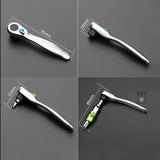 Mini Portable Ratchet Handle Wrench Set Quick Socket Ratchet Wrench Rod Screwdriver Bit Tool Contain 1x Ratchet Handle Wrench
