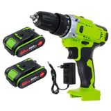 21V Electric Drill Cordless Impact Drill Electric Screwdriver Power Tools with Lithium-Ion Battery for Drilling & Tighten Screws