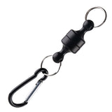 Outdoor Fishing Magnetic Tool Release Holder Fly Fishing Retractor Net Release Clip with Keychain Carabiner Fishing Clip 2023