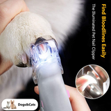 Illuminated Pet Nail Clipper, 5X Magnification Dog Nail Scissor Pet Grooming Trimmer Claw Care Tool, Features LED Light Great