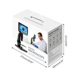 7inch High Definition Screen 2000X Digital Microscope 12MP Camera 1080p Video Biological Cell & Industrial Magnifier