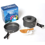 1-2 People Outdoor Camping 8-piece Picnic Pot Cookware Pot Set DS200 Convenient And Ultralight Equipment