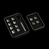Stainless Steel Direction Arrow Keycaps For Cherry Mx Switch Mechanical Gaming Keyboard QWERASDF Backlit Metal Keycaps