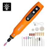 Adjustment Electric Grinding Machine Set USB Charging Grinding Machine for Carving Wood Punching Metal Grinder Polishing Tool