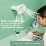 Multifunctional Rechargeable Desktop Fan Low Noise 4-gear Adjustable Wind Detachable Fan Blade Built-in 4000mAh Battery