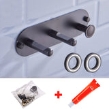 Universal Hair Dryer Holder Wall Mount Self Adhesive Black Silver Hairdryer Hanger Storage Rack For Dyson Bathroom Organizer