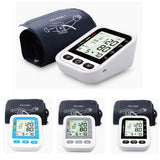 Upper Arm Blood Pressure Monitor English Voice Automatic Electric PR Tonometer LCD Screen Digital Sphygmomanometer