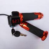Key Indicator Twist Universal Voltage Display Throttle Kit Handlebar Grip Lock Motorcycle Digital -acid/Lithium Battey