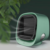 Air Cooler Fan Mini Desktop Air Conditioner With Night Light USB Water Cooling Fan Humidifier Purifier Multifunction Fan