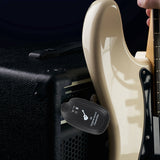 10X UHF Guitar Wireless System Transmitter Receiver Built-in Rechargeable