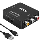 RCA To HD Adapter 3 RCA Converter HD Cable Adaptor CVBS Composite Video Audio 1080P Aux Adapters Accessories For TV AV PC