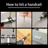 Furniture Carpentry Punch Locator Drill Guide Ruler Multifunctional Woodworking Hole Locator Cabinet Hardware Jig Positioner