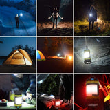 LED Camping Lantern Rechargeable, T2000 High Lumen Light Flashlight, 6 Modes, High Capacity Power Bank