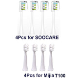 For xiaomi SOOCAS X1 X3 X5 X3U SOOCARE Sonic Electric Toothbrush Brush Head Mijia T100 Replaceable Tooth Brush Nozzles 8/10 Pcs
