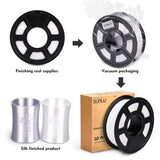 SUNL 3D Printing Filament PLA SILK Filament 3KG for 3D Printer with Spool Colorful Eco-friendly Material to DIY Artwork Printing
