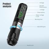 Brand New P2S-2 Wireless Tattoo Pen Machine 1800mAh Battery Power Supply
