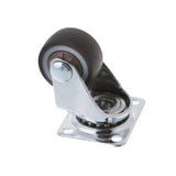 4pcs Mini Small Casters 1 Inch TPE rubber Super Mute Wheels For Bookcase Drawer Flower Racks