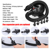 800W Air Pump Convenient Small Size Household Camping Inflate Tool Air Bed Air Mat Air Inflation Tool Quick Safety Inflator