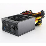 EU Plug Mining Power Supply 1800W Support 8 GPU Cards, For ETH Bitcoin Ethereum Miner With Power Cable