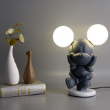 Cartoon Mouse Table Lamp Designer Nordic Living Room Children's Princess Room Bedside Lamp Net Red Cute Dimming Night Light