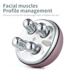 EMS Face Slimming 3D Roller Micro Current Face Lift Slimmer Facial Wrinkle Removal Massager Skin Tightening Beauty Devices