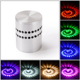 Led Wandlamp 3W Rgb Draadloze Aluminium Sconce Creative Wandlampen Voor Thuis Trap Badkamer Slaapkamer Indoor Verlichting Decor