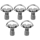 5pcs Screw 1/4 Camera Screws For Quick Release Plate 1/4 Inch Folding C-Ring Adapter Tripod Monopod Camera Screw