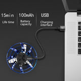 Flynova Mini Drone LED UFO type Flying Helicopter spinner  Fingertip Upgrade Flight Gyro Drone Aircraft Toy Adult Kids Gift