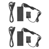 2X EP-5A AC Power Adapter DC Coupler Camera Charger Replace For EN-EL14 / For Nikon D5100 D5200 D5300 D5500(EU Plug)