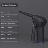 Compressed Air Duster, 45000 Rpm Rechargeable Cleaning Air Can for Keyboard Computer Utility Room Car Interior